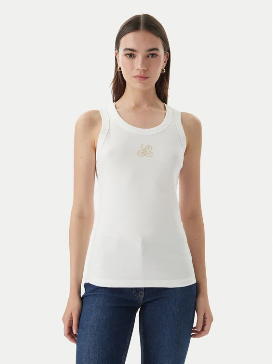 Zdjęcie produktu Luisa Spagnoli Top Bordo 543281 Biały Slim Fit