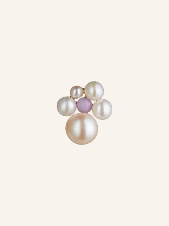 Zdjęcie produktu Lulu Copenhagen Kolczyk Na Sztyft Bouquet Pearls lila purpurowy