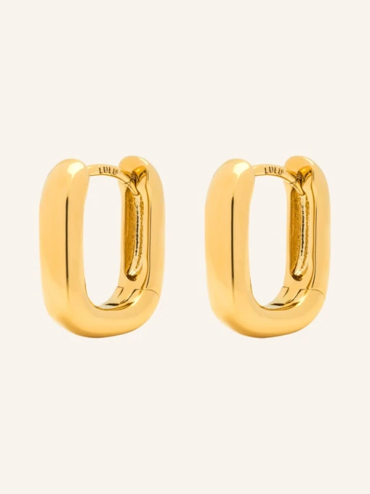 Zdjęcie produktu Lulu Copenhagen Kolczyki Koła Chunky Square gold