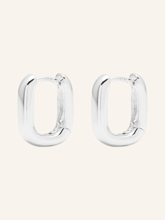Zdjęcie produktu Lulu Copenhagen Kolczyki Koła Chunky Square silber SREBRNY