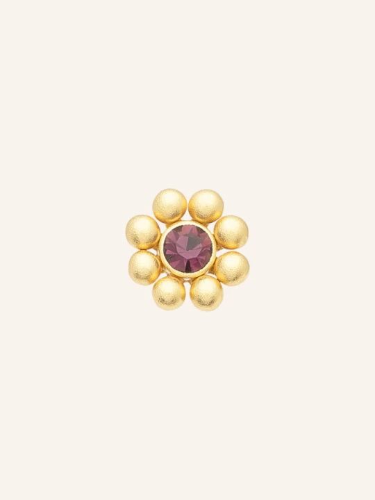 Zdjęcie produktu Lulu Copenhagen Kolczyki Wkrętki Bouquet Crystal Flower gold