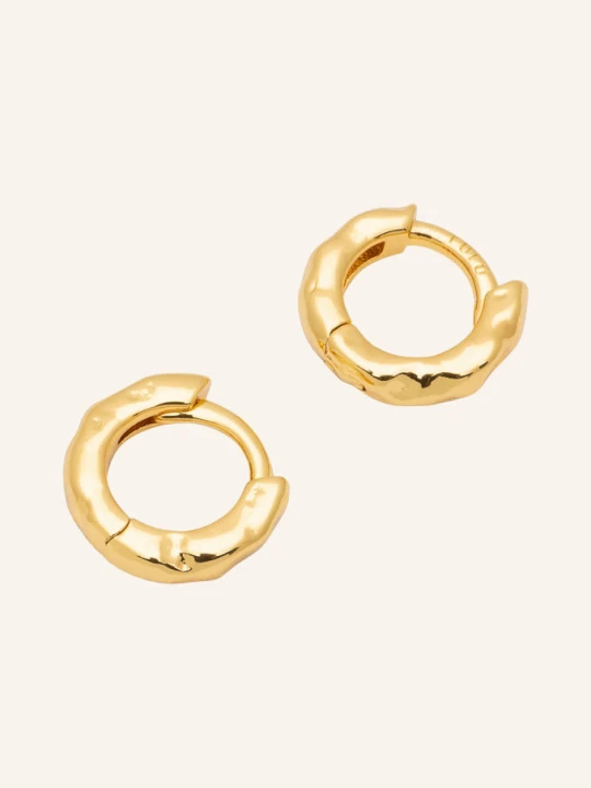 Zdjęcie produktu Lulu Copenhagen Kreolki Koła Basic Rough Hoops gold