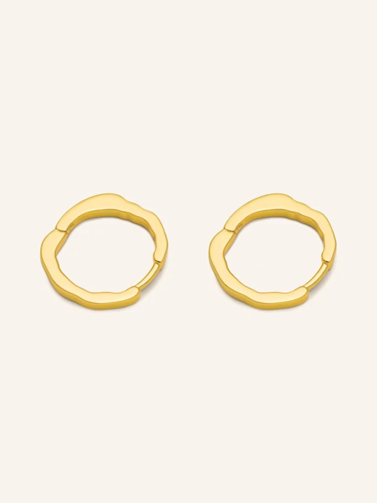 Zdjęcie produktu Lulu Copenhagen Kreolki Organic Hoops gold