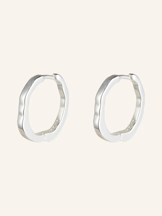 Zdjęcie produktu Lulu Copenhagen Kreolki Organic Hoops silber SREBRNY
