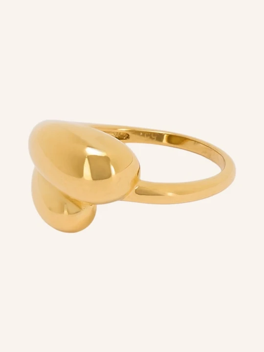 Zdjęcie produktu Lulu Copenhagen Pierścionek Chunky Soft Drops gold