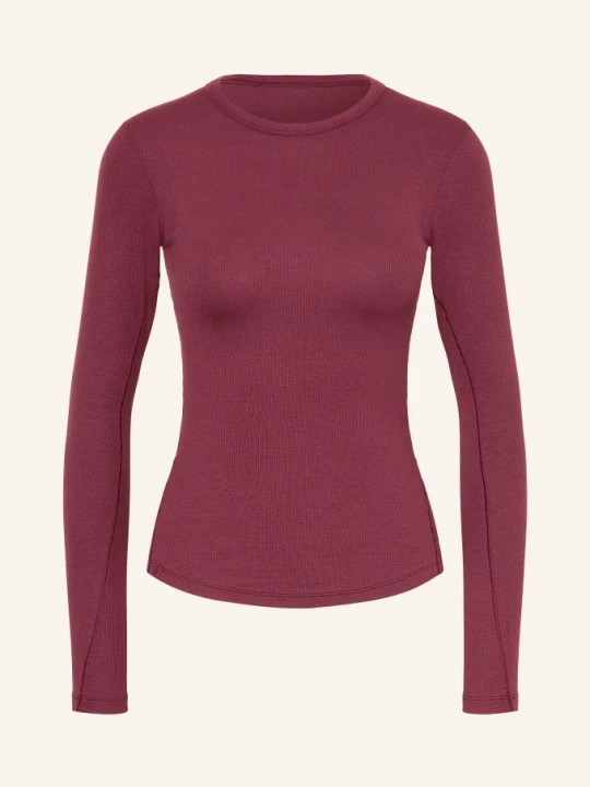 Zdjęcie produktu Lululemon Koszulka Z Długim Rękawem Hold Tight rot CIEMNOCZERWONY