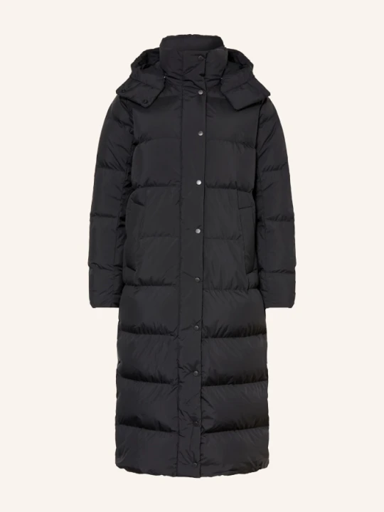 Zdjęcie produktu Lululemon Puchowy Płaszcz Wunder Puff Z Odpinanym Kapturem schwarz CZARNY