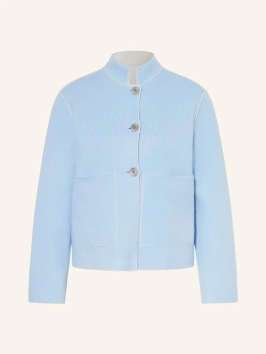 Zdjęcie produktu Lunaria Cashmere Kaszmirowa Kurtka blau beżowy