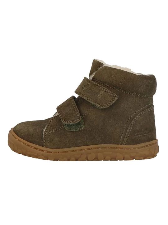 Zdjęcie produktu Lurchi Skórzane buty "Nik" w kolorze khaki do chodzenia na boso rozmiar: 33