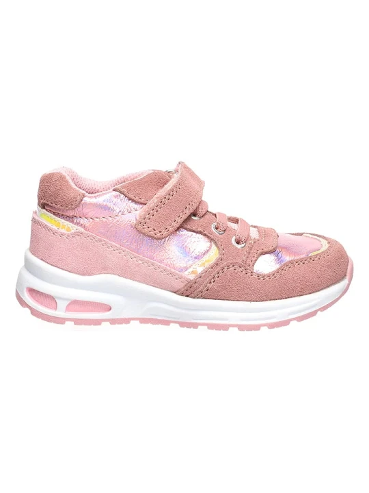 Zdjęcie produktu Lurchi Skórzane sneakersy "Vio" kolorze szaro-jasnoróżowym rozmiar: 29