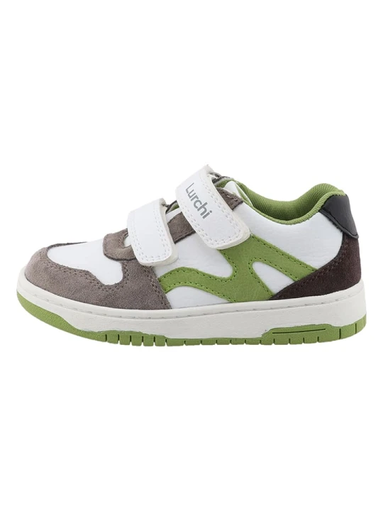 Zdjęcie produktu Lurchi Sneakersy "Gerd" w kolorze biało-zielono-szarym rozmiar: 39
