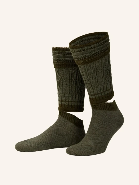 Zdjęcie produktu Lusana Skarpety Loferl Wadlwärmer Z Wełny Merino gruen OLIWKOWY