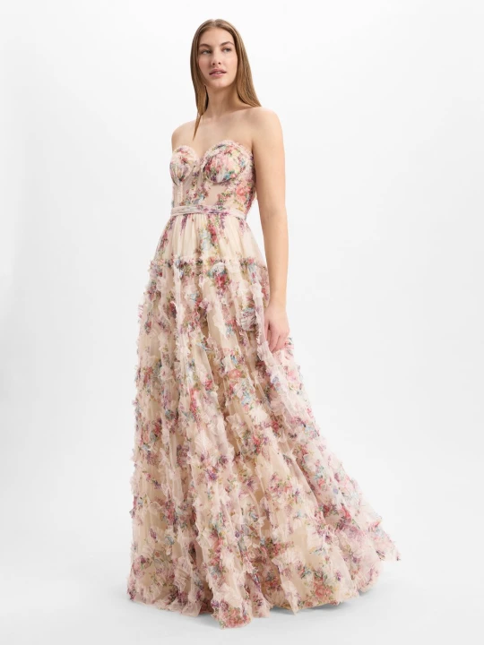 Zdjęcie produktu Luxuar Fashion sukienka wieczorowa Kobiety beżowy | wielokolorowy