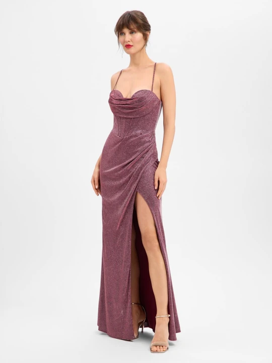 Zdjęcie produktu Luxuar Fashion sukienka wieczorowa Kobiety Sztuczne włókno czerwony