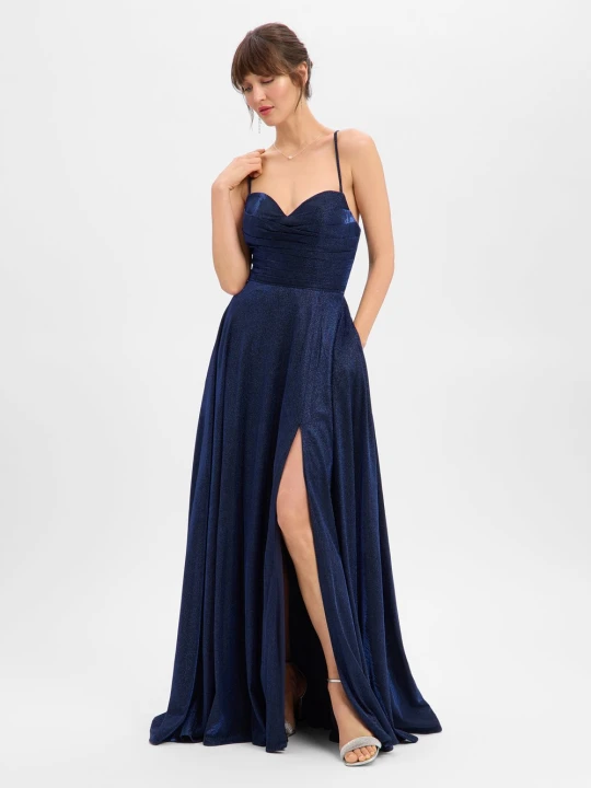 Zdjęcie produktu Luxuar Fashion sukienka wieczorowa Kobiety Sztuczne włókno niebieski