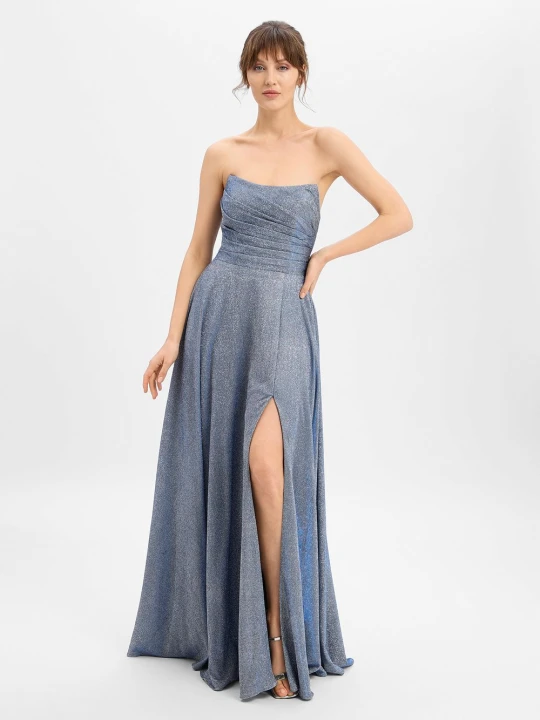 Zdjęcie produktu Luxuar Fashion sukienka wieczorowa Kobiety Sztuczne włókno niebieski