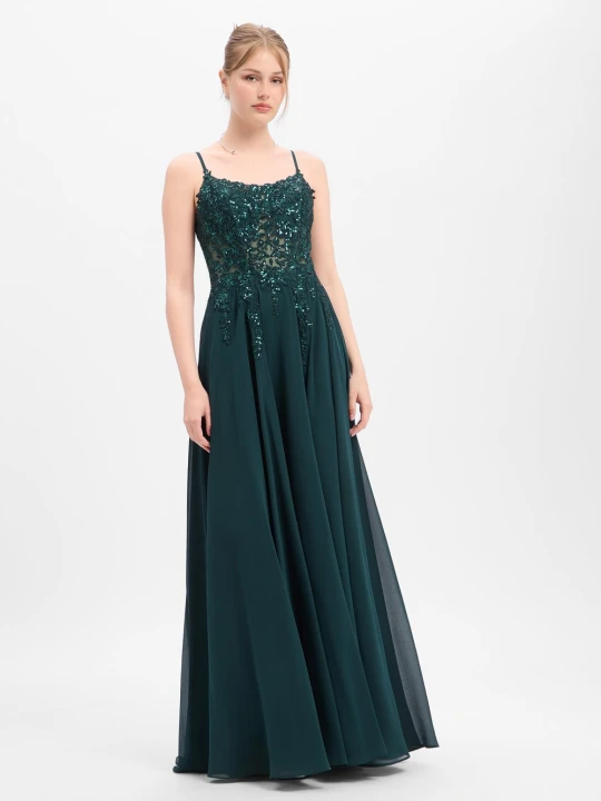 Zdjęcie produktu Luxuar Fashion sukienka wieczorowa Kobiety zielony