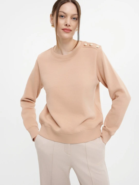 Zdjęcie produktu Luźna bluza basic Greenpoint beżowy