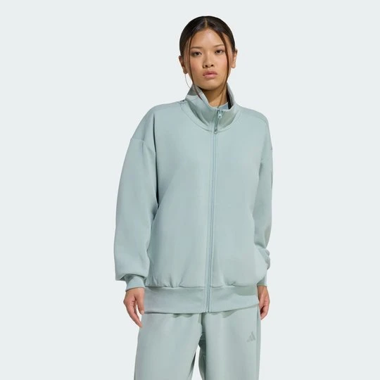 Zdjęcie produktu Luźna bluza Soft Lux z suwakiem na całej długości Adidas Wonder Sage