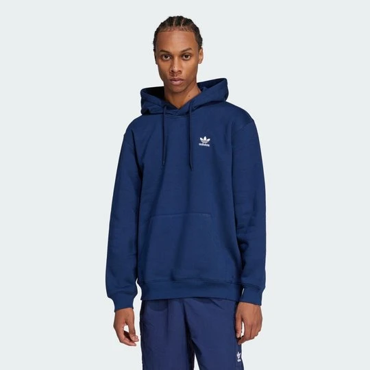 Zdjęcie produktu Luźna bluza z kapturem Trefoil Essentials Adidas Night Indigo