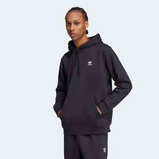 Zdjęcie produktu Luźna bluza z kapturem Trefoil Essentials Adidas czarny