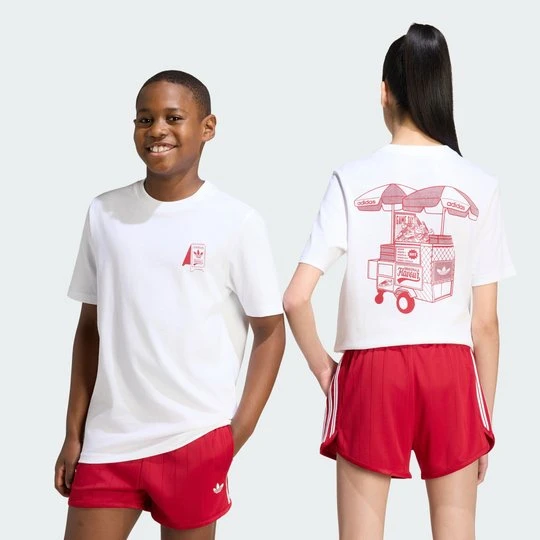 Zdjęcie produktu Luźna koszulka FOODSTAND Adidas biały