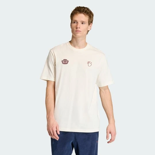 Zdjęcie produktu Luźna koszulka Jude Bellingham Adidas Off White