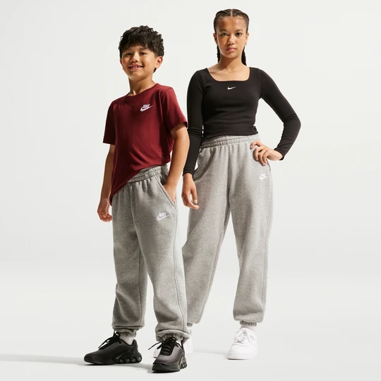 Zdjęcie produktu Luźne spodnie dla dużych dzieci Nike Club Fleece - Szary