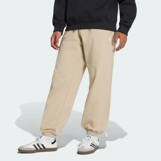 Zdjęcie produktu Luźne spodnie polarowe Trefoil Essentials Adidas Khaki Three