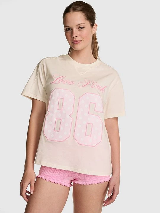 Zdjęcie produktu Luźny t-shirt Victoria's Secret Szary