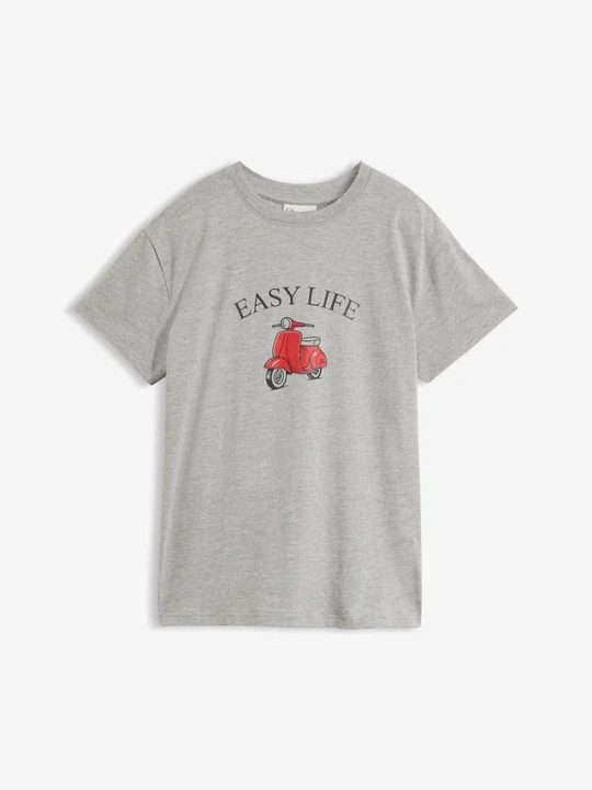 Zdjęcie produktu Luźny T-shirt z bawełny BonPrix szary