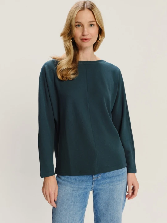 Zdjęcie produktu Luźny turkusowy longsleeve Greenpoint