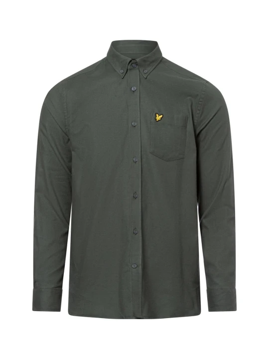 Zdjęcie produktu Lyle & Scott koszula casual Mężczyźni Regular Fit Bawełna zielony