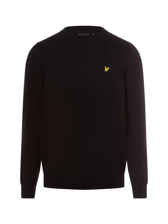 Zdjęcie produktu Lyle & Scott sweter z dzianiny Mężczyźni Bawełna czarny