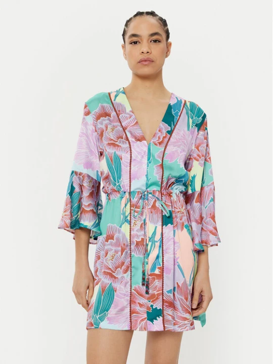 Zdjęcie produktu Maaji Sukienka letnia Japanese Eden PT2472CPO003 Fioletowy Regular Fit