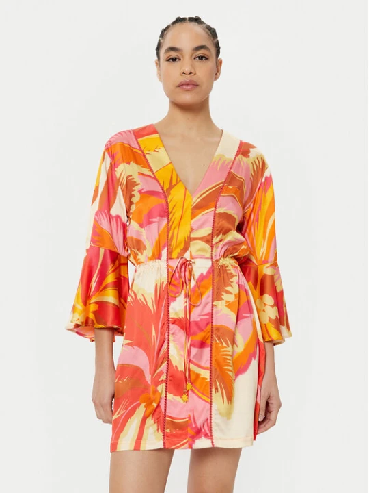 Zdjęcie produktu Maaji Sukienka letnia Jungle Palm PT2472CPO007 Pomarańczowy Regular Fit