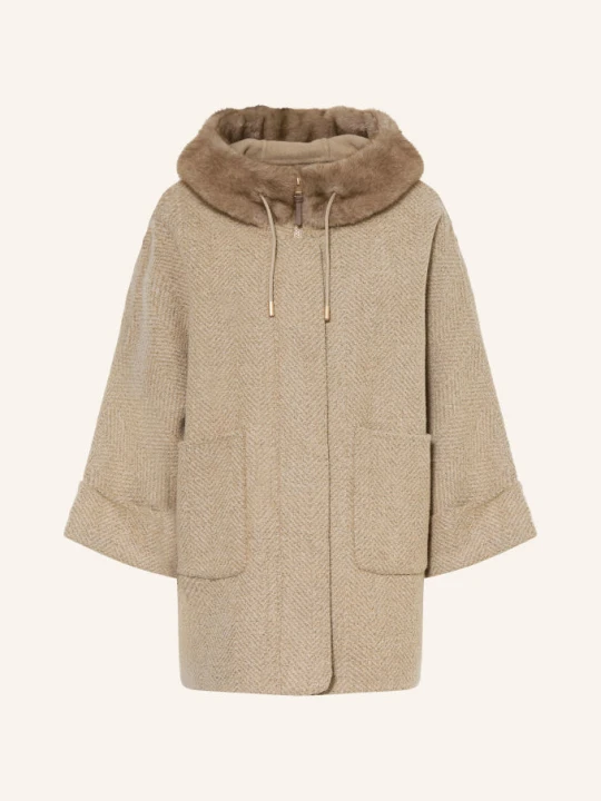 Zdjęcie produktu Mabrun Płaszcz Fulvia Z Sztucznym Futrem beige