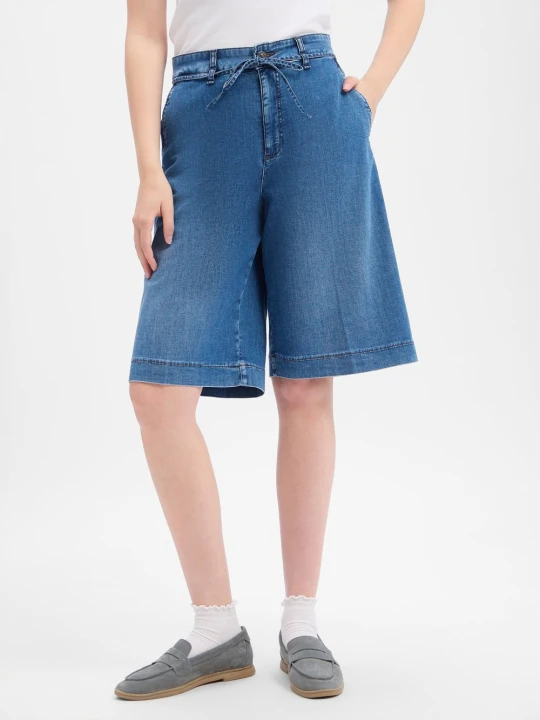 Zdjęcie produktu MAC dżinsowe szorty bermudy - Wendy Kobiety Bawełna niebieski