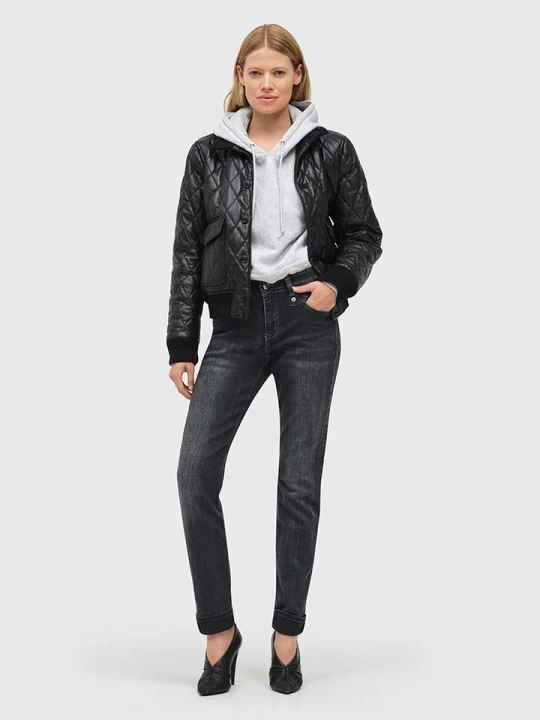 Zdjęcie produktu MAC Dżinsy "Rich" - Slim fit - w kolorze antracytowym rozmiar: 40 / L30