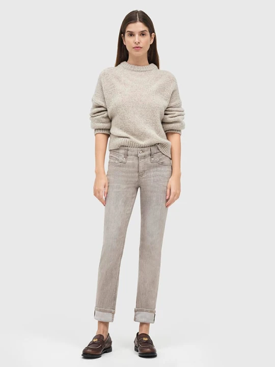 Zdjęcie produktu MAC Dżinsy "Rich" - Slim fit - w kolorze beżowym rozmiar: 32 / L30