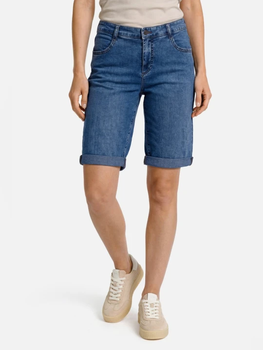 Zdjęcie produktu MAC Spodenki jeansowe - Shorty Kobiety Bawełna niebieski