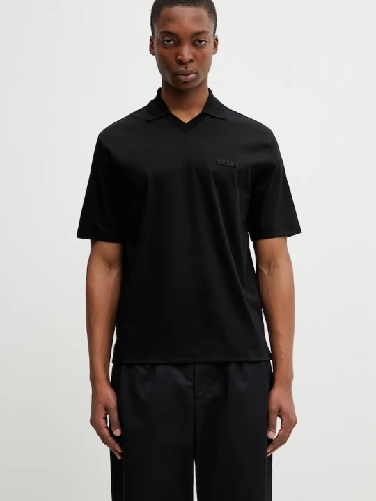 Zdjęcie produktu Mackage polo męskie bawełniane czarny