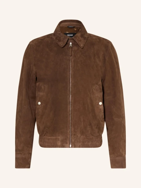 Zdjęcie produktu Mackage Skórzana Kurtka Giovanni beige BRĄZOWY
