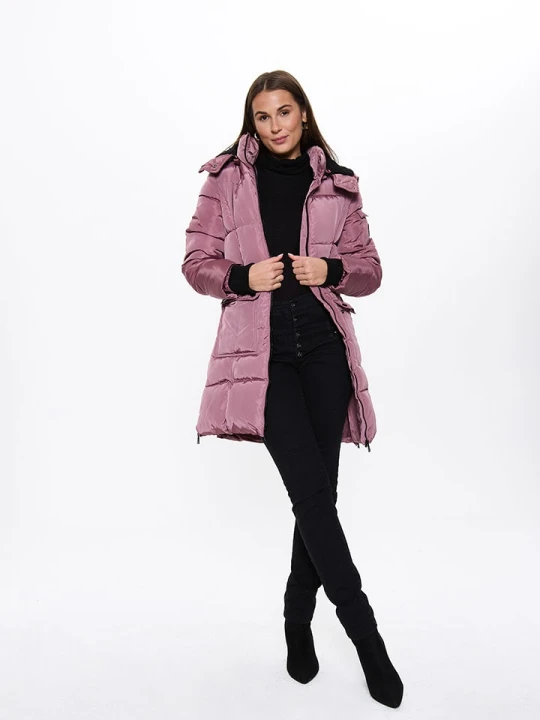 Zdjęcie produktu madden girl Płaszcz zimowy w kolorze jasnoróżowym rozmiar: XL
