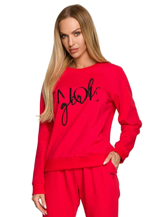 Zdjęcie produktu made of emotion Bluza w kolorze czerwonym rozmiar: S