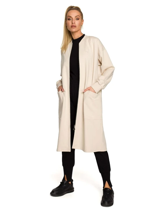 Zdjęcie produktu made of emotion Bluza w kolorze jasnobeżowym rozmiar: S
