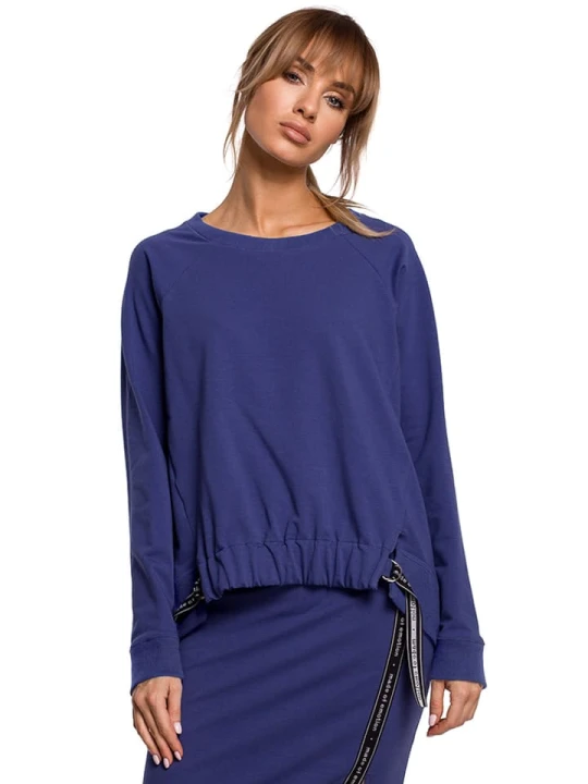Zdjęcie produktu made of emotion Bluza w kolorze niebieskim rozmiar: M