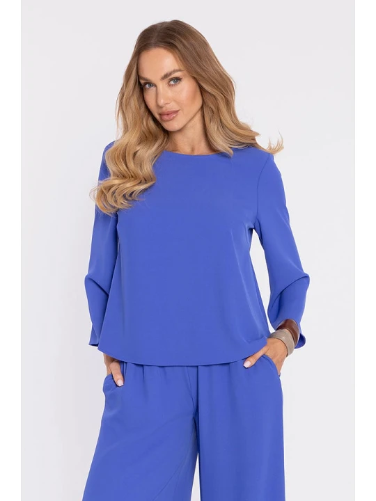 Zdjęcie produktu made of emotion Bluzka w kolorze niebieskim rozmiar: XL