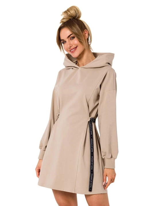 Zdjęcie produktu made of emotion Sukienka w kolorze beżowym rozmiar: XL