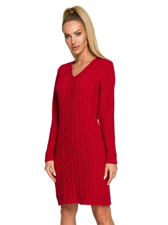 Zdjęcie produktu made of emotion Sukienka w kolorze czerwonym rozmiar: L / XL